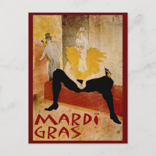 Mardi Gras Briefkaart