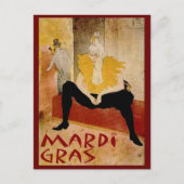 Mardi Gras Briefkaart (Voorkant)