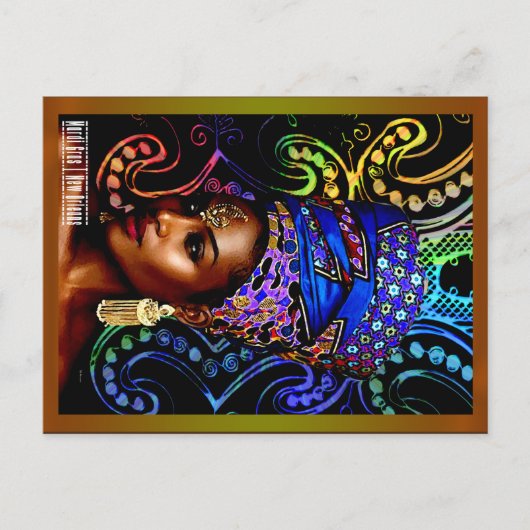 Mardi Gras Briefkaart (Voorkant)