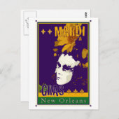 Mardi Gras Briefkaart (Voorkant / Achterkant)