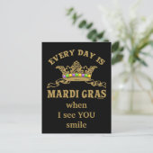  Mardi Gras Briefkaart (Staand voorkant)