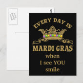  Mardi Gras Briefkaart (Voorkant / Achterkant)
