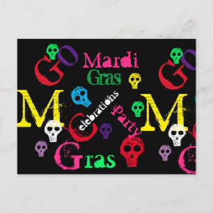 MARDI GRAS BRIEFKAART