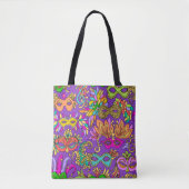 Mardi Gras Bright Masquerade Maskers Tote Bag (Voorkant)
