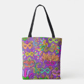 Mardi Gras Bright Masquerade Maskers Tote Bag (Achterkant)