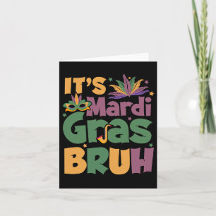 Mardi Gras Bruh Boy Teen Louisiana Carnival N Kaart