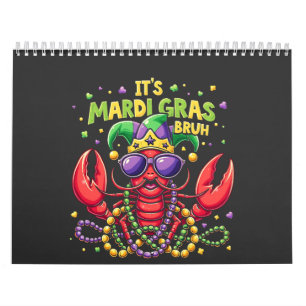Mardi Gras Bruh Grappige garnalen New Orleans Kalender