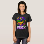 Mardi Gras Bruh Mardigator Alligator Costume Teens T-shirt (Voorkant volledig)