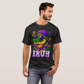Mardi Gras Bruh Mardigator Alligator Costume Teens T-shirt (Voorkant volledig)