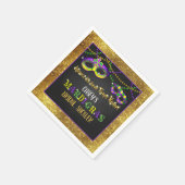 Mardi Gras Bruidsfeest Servet (Hoek)