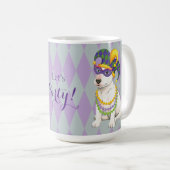 Mardi Gras Bull Terrier Koffiemok (Voorkant rechts)