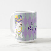 Mardi Gras Bull Terrier Koffiemok (Voorkant links)