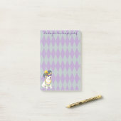 Mardi Gras Bull Terrier Post-it® Notes (Op bureau)