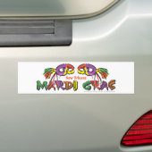 Mardi Gras Bumpersticker (Op auto)