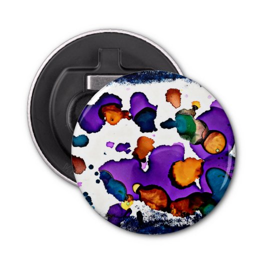 Mardi Gras Button Flesopener (Voorkant)