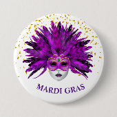 Mardi Gras Button Pin (Voorkant)