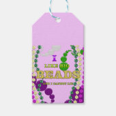 mardi gras cadeaulabel (Voorkant)