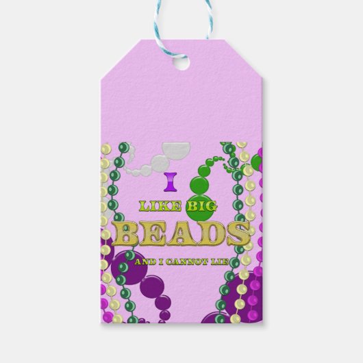 mardi gras cadeaulabel (Voorkant)