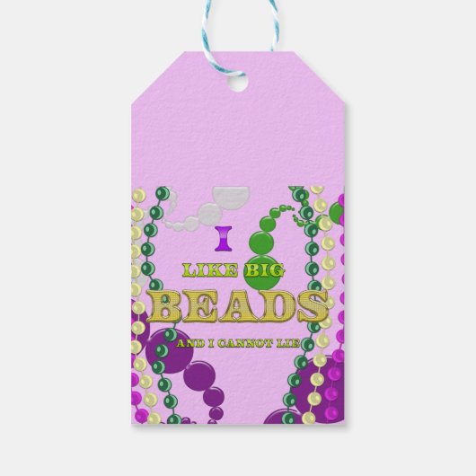 mardi gras cadeaulabel (Achterkant)