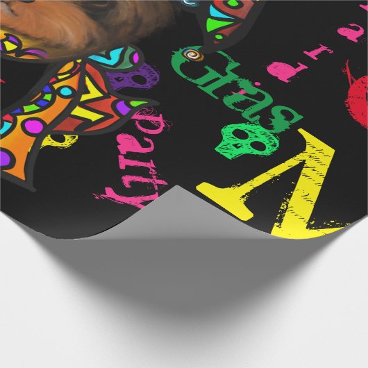 Mardi GRAS Cadeaupapier (Hoek)