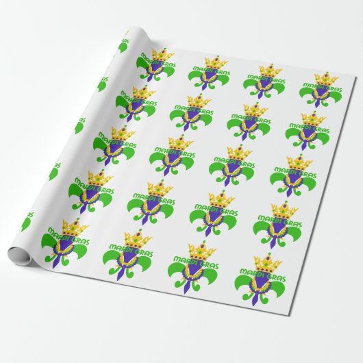 Mardi Gras Cadeaupapier (Uitgerold)