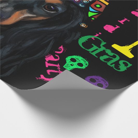 Mardi GRAS Cadeaupapier (Hoek)