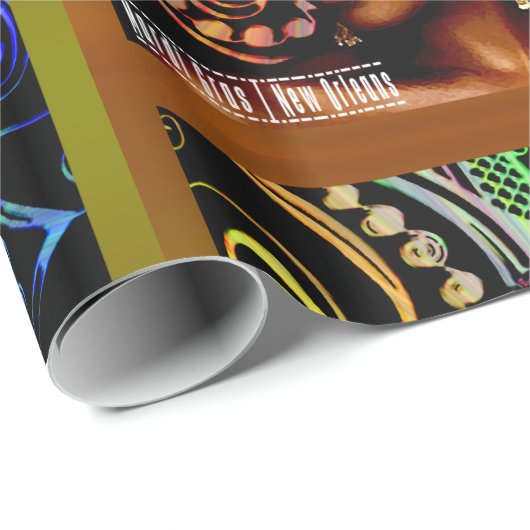 Mardi Gras Cadeaupapier (Rol Hoek)