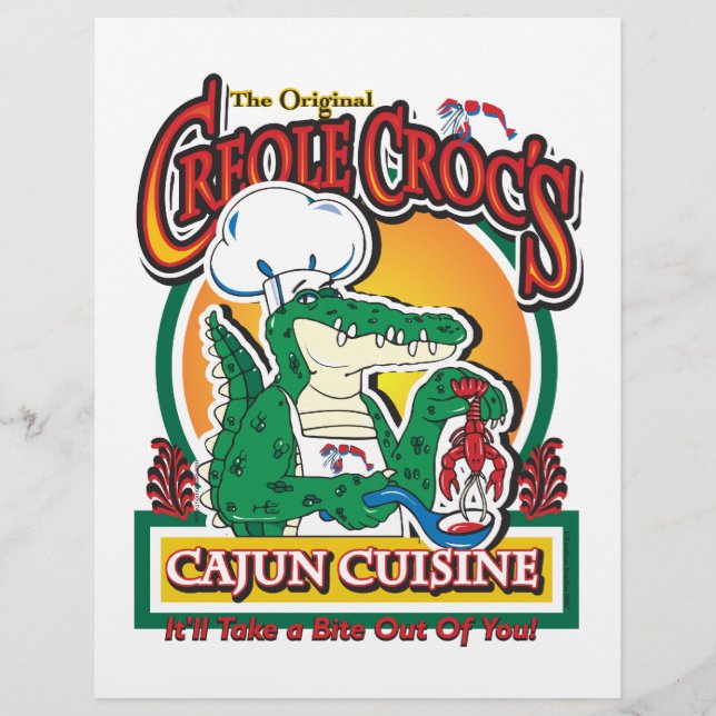 Mardi Gras Cajun Crocodile (Voorkant)