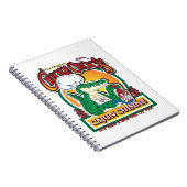 Mardi Gras Cajun Crocodile Notitieboek (Rechterzijde)