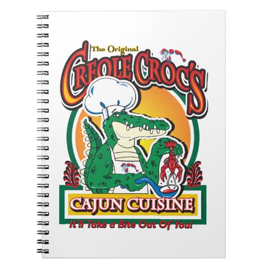 Mardi Gras Cajun Crocodile Notitieboek (Voorkant)