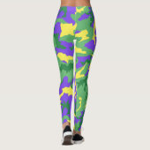 Mardi Gras Camo Camouflage Leggings (Achterkant)