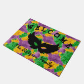 Mardi Gras Camouflage Masker Deurmat (Schuin)