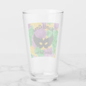 Mardi Gras Camouflage Masker Glas (Achterkant)