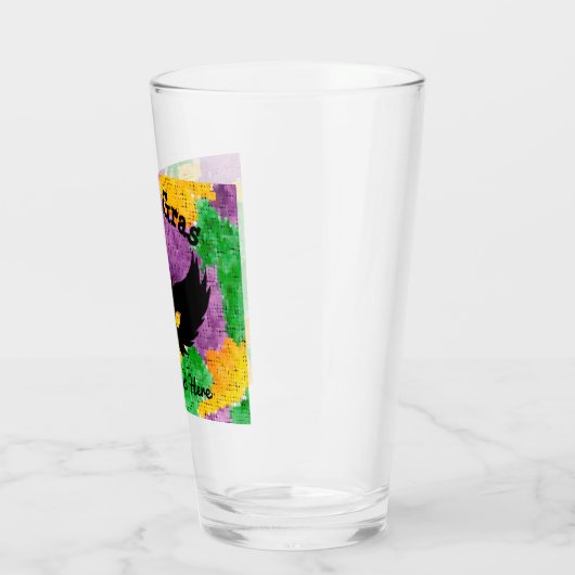 Mardi Gras Camouflage Masker Glas (Links)
