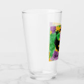 Mardi Gras Camouflage Masker Glas (Rechts)