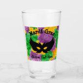 Mardi Gras Camouflage Masker Glas (Voorkant)