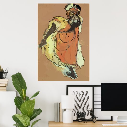 Mardi Gras Can Dancer Poster (Thuiskantoor)