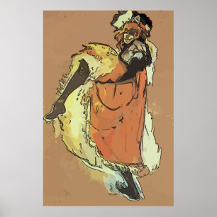 Mardi Gras Can Dancer Poster