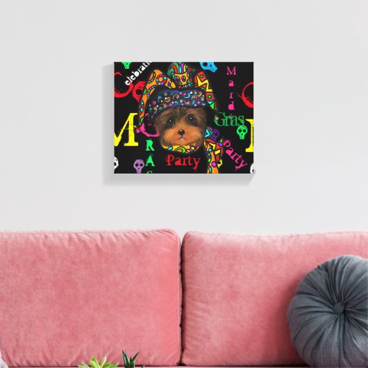 Mardi GRAS Canvas Afdruk (Insitu (Woonkamer))