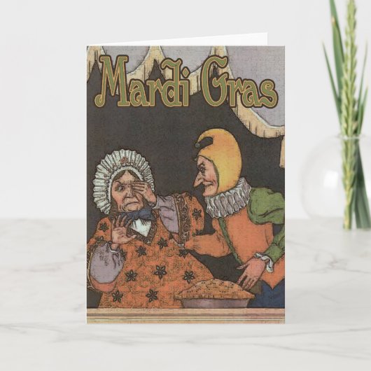 Mardi Gras Card Kaart (Voorkant)