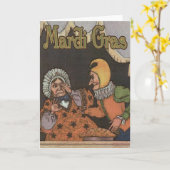 Mardi Gras Card Kaart (Gele Bloem)