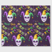 Mardi Gras-carnaval Cadeaupapier (Vlak)