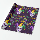 Mardi Gras-carnaval Cadeaupapier (Uitgerold)