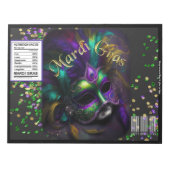 Mardi Gras Carnaval Chip Bag Wrappers Party Favori Notitieblok (Voorkant)