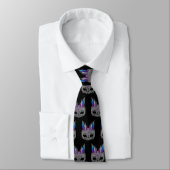 Mardi Gras Carnaval Feather Mask NeckTie 2 Stropdas (Gebonden)