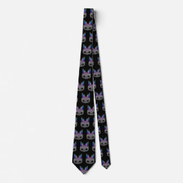 Mardi Gras Carnaval Feather Mask NeckTie 2 Stropdas