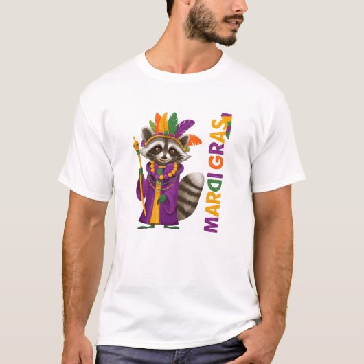 Mardi Gras Carnaval Feeststemming T-shirt (Voorkant)