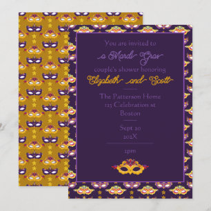 Mardi Gras Carnaval Feestviering Partij Kaart