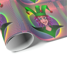 Mardi Gras Carnaval Jester Cadeaupapier
