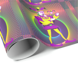 Mardi Gras Carnaval Jester Cadeaupapier